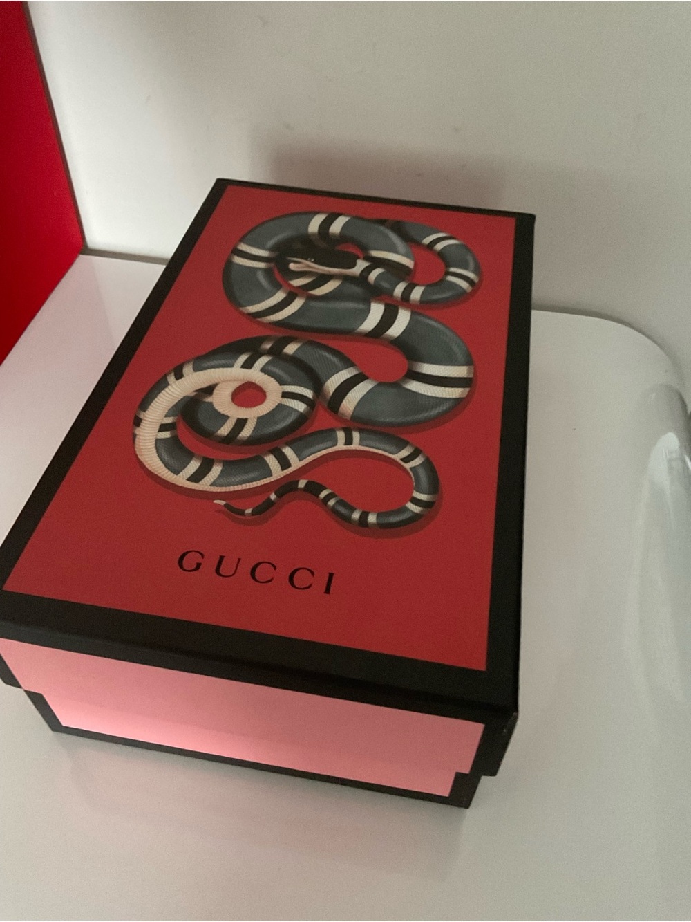 Gucci Snake Print Empty Shoe Box